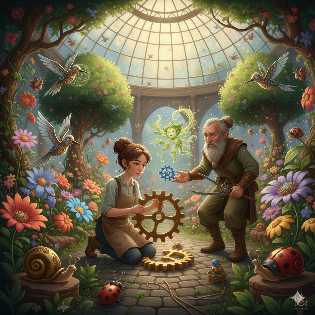 The Clockwork Garden of Eldoria